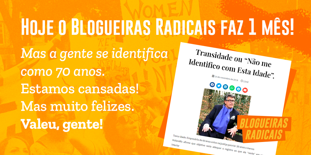 BRadicais's tweet photo. 🥳🎂 Parece que já faz mais tempo! Na verdade, a gente se identifica como uma publicação radical com 1 milhão de seguidoras. Respeitem a nossa identidade, suas transvelhoblogofóbicas! Divulguem o @BRadicais, suas opressorah!😡
#feminismoradical #radfem #transidade #transaged https://t.co/uMU0RIfMF8