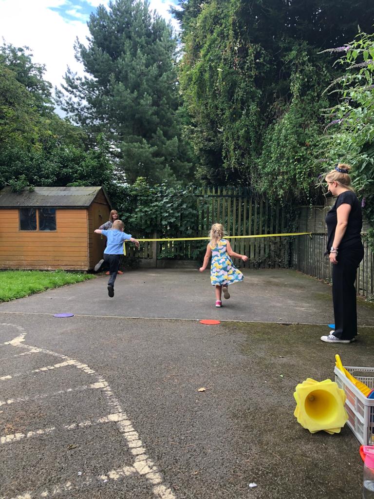 RectorySchool's tweet photo. Today our EYFS bubble had a mini sports day. They were brilliant! We even had an award ceremony 😁👏👏#eyfs2020 #perseverance #creatingmemories #socialdistancedsportsday https://t.co/jJ9FSG1xGx