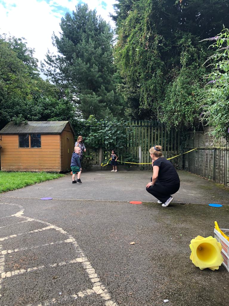 RectorySchool's tweet photo. Today our EYFS bubble had a mini sports day. They were brilliant! We even had an award ceremony 😁👏👏#eyfs2020 #perseverance #creatingmemories #socialdistancedsportsday https://t.co/jJ9FSG1xGx