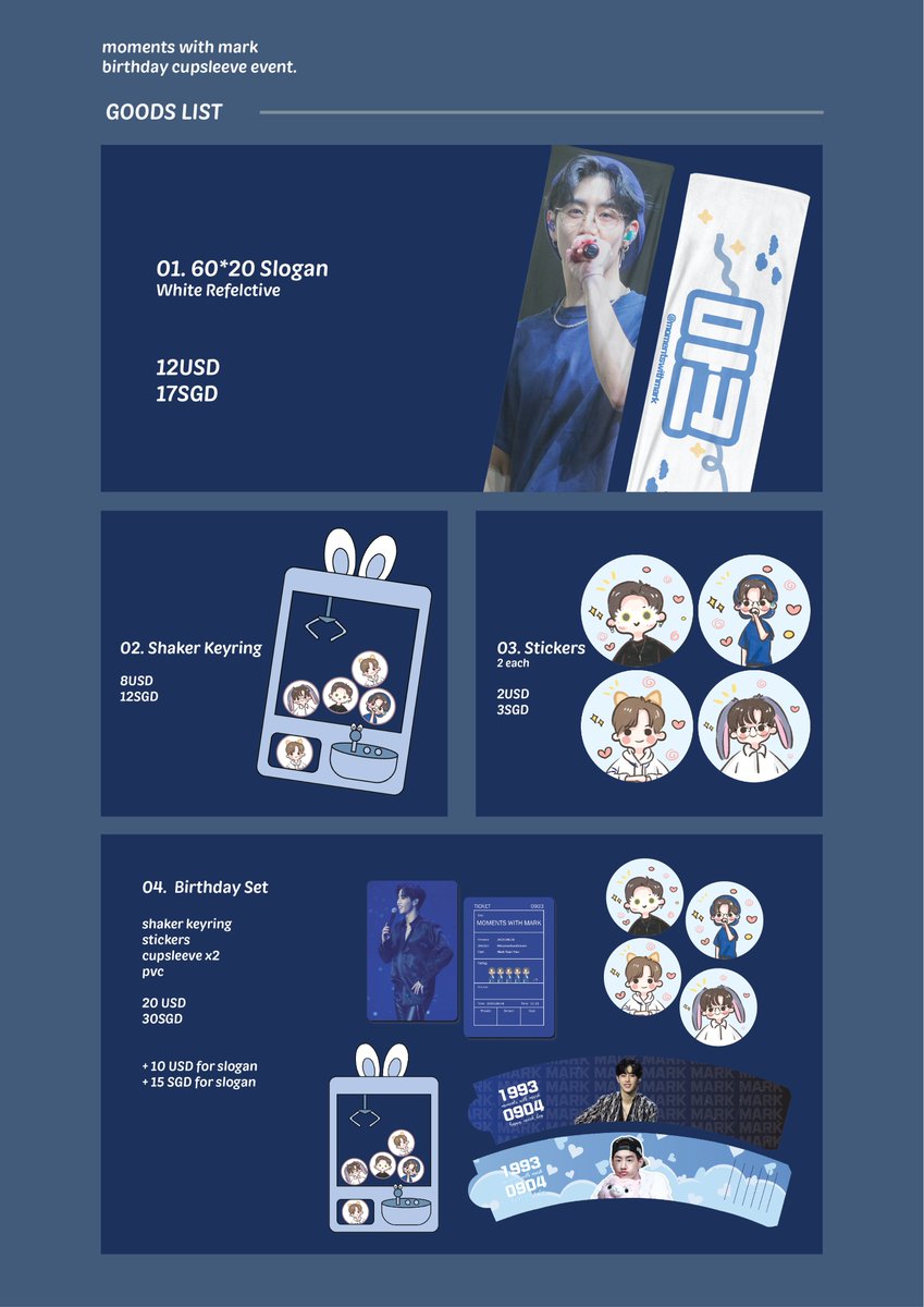 momentswithmark's tweet photo. ✩‧₊*:・MOMENTS WITH MARK ･:*₊‧✩
  
✩ Goods Order Form: https://t.co/nntnwnqrbo

✩ Deadline:
14th Aug (6pm) - Slogan
28th Aug (6pm) - Everything Else

✩ dm to open group order!
✩ profits will be donated!

#momentswithmark0409 #GOT7 #갓세븐 #MARK #마크 https://t.co/uPp3LerW7H