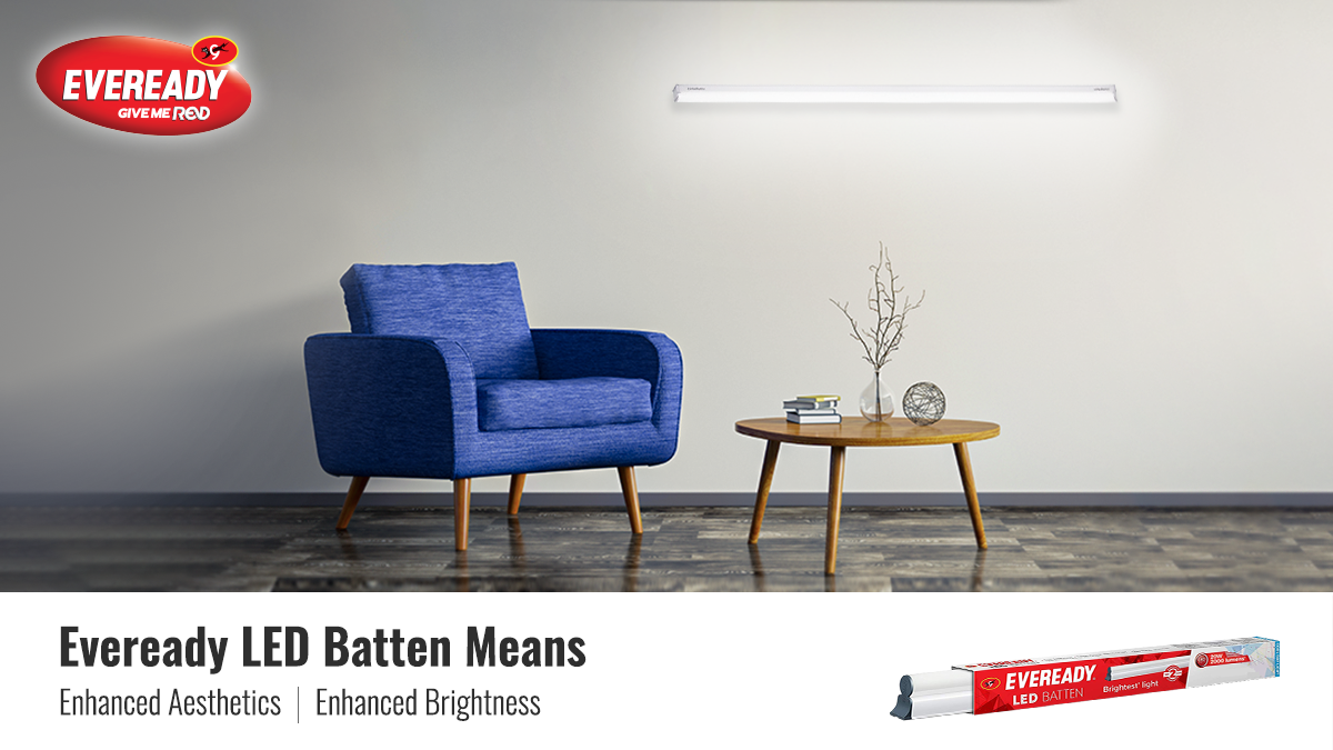 EvereadyIndia's tweet photo. Give your home a bright new makeover with #Eveready, high-efficiency, slim and durable #LEDBattens. Their smart look is ideal for your home. Buy now!
https://t.co/1OhlVIFwW2 https://t.co/H1fSKdw05W