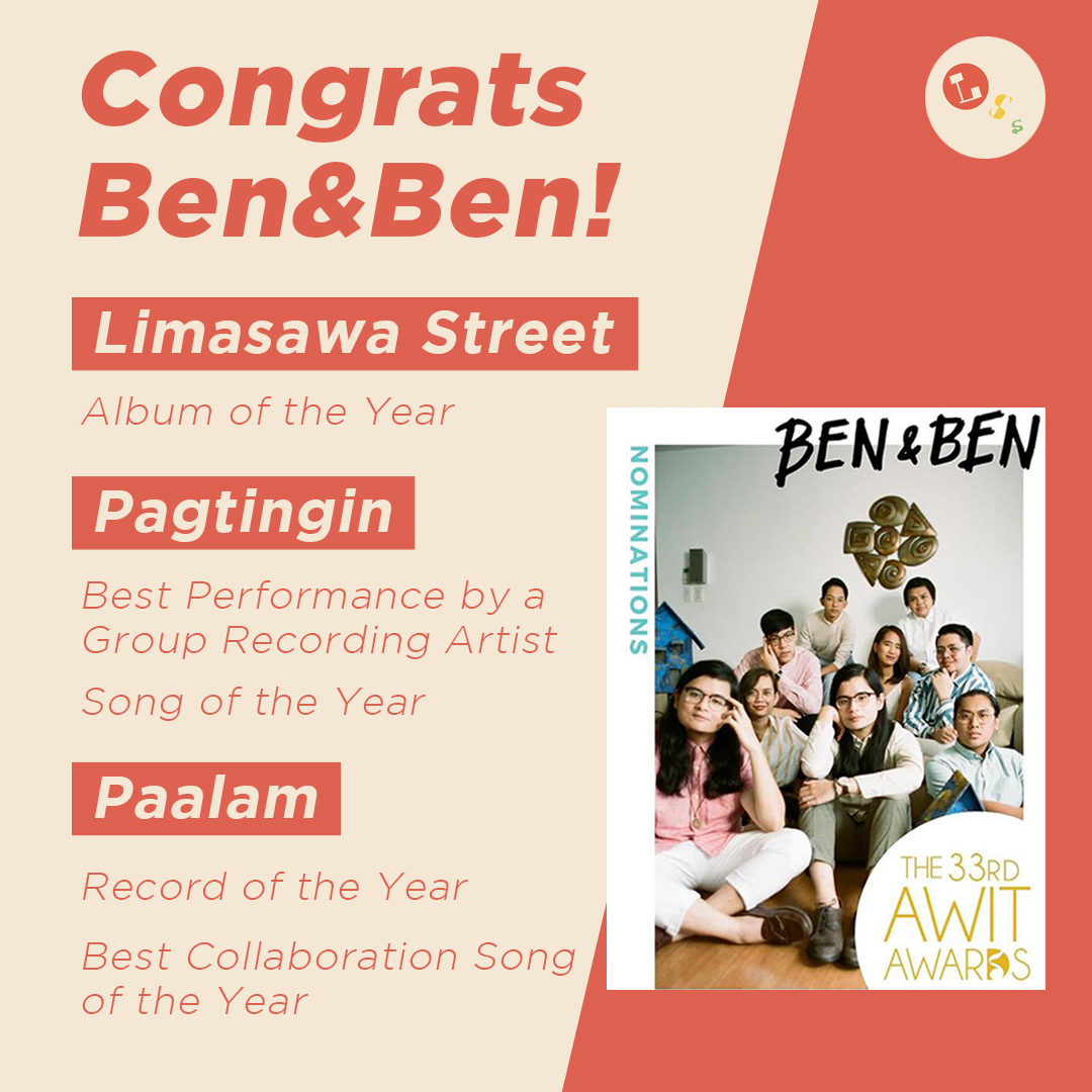 ‘Grats nga pala <a href="/BenAndBenMusic/">Ben&Ben</a>! Wag niyo kami kalimutaaan! Sana ‘di magbago Pagtingin niyo sa’min! 😭