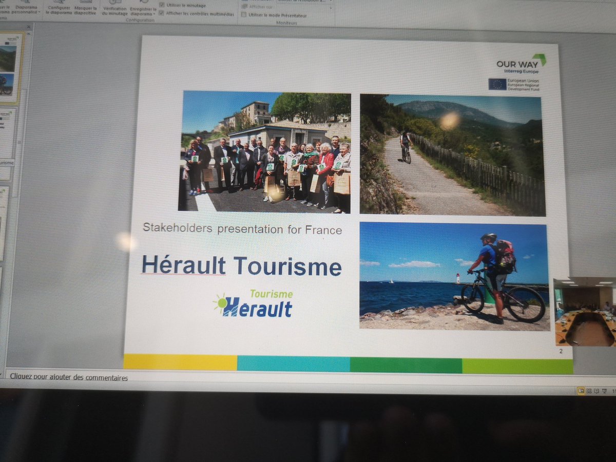 OurWay18's tweet photo. 3rd Interregional Thematic Workshop online: Promotion and Marketing for #Greenways organized by Department D'Herault (#France)
#OurWay3rdITW #OurWayProject #Greenways #Pomotion
@interregeurope @GreenwaysEurope @Europedirectrmur @Euinmyregion @Heraultinfos @ViasVerdesRM https://t.co/ZCHLA34FSp