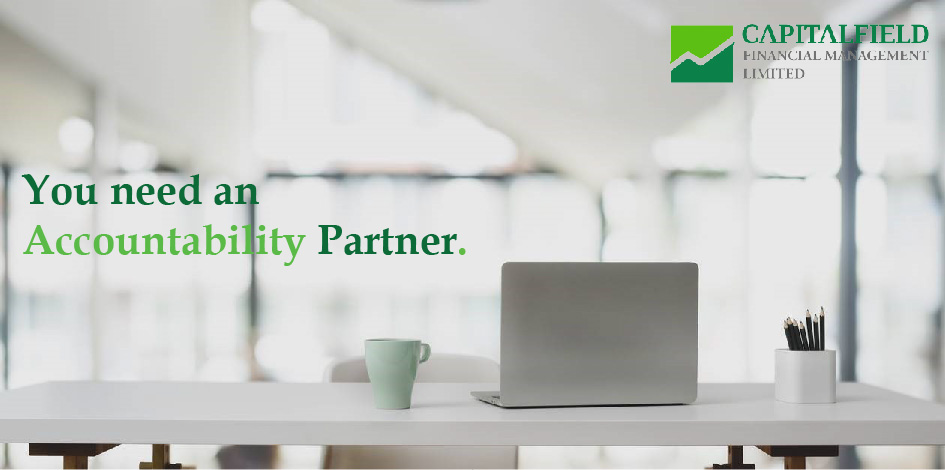 Capitalfieldfml's tweet photo. Can't seem to stay committed to your financial goals?
You need an Accountability Partner.
Let's give you the support, reminders and guidance you need.

Call: 01 4547 432
#CapitalfieldfinancialManagement #CFML https://t.co/asLICP7wuF
