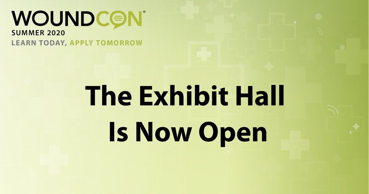 WoundSource's tweet image. The Exhibit Hall is Officially Open!
See you inside #woundconsummer2020