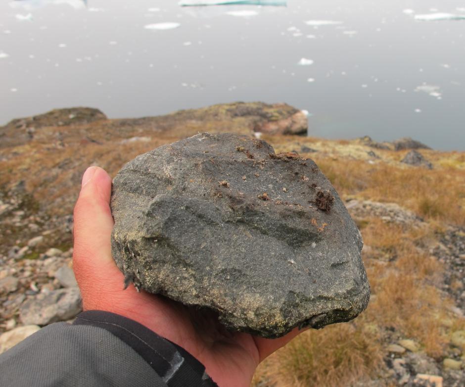 The Inughuit - the Inuit group living in Greenland. These meteorites had been their sole source of iron since the 12th century. They trekked for days to reach the site, bringing basalt stones heavy enough to hammer off flakes of metal to make blades.