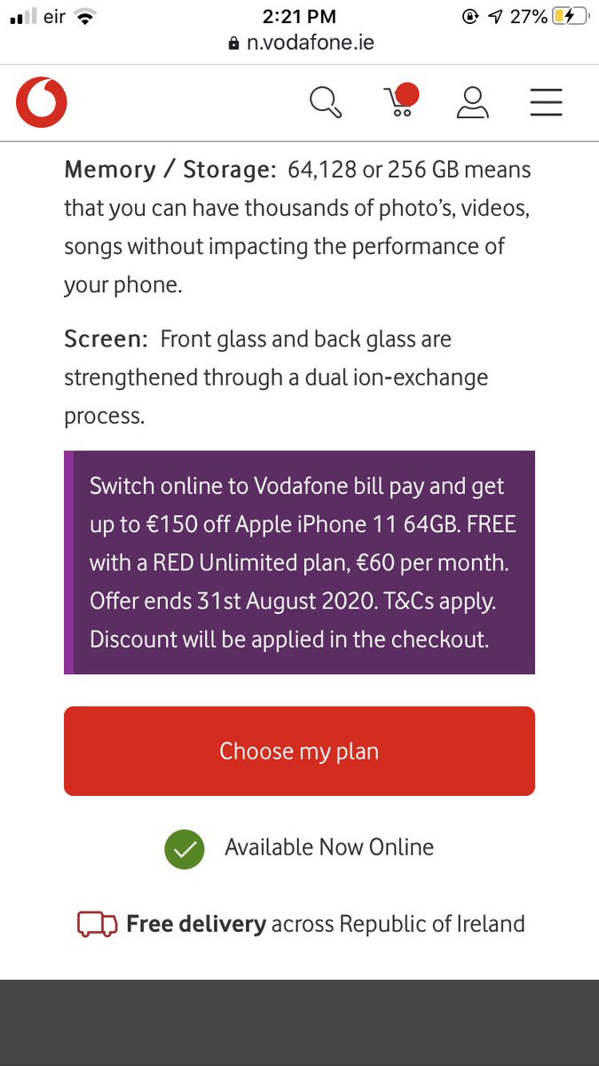 FitznBitz's tweet photo. @VodafoneIreland hi guys. Just want to double check pricing as I’m considering switching. Where is the €149 saving? Prices look marked down to the same price https://t.co/FYzVu8ks59