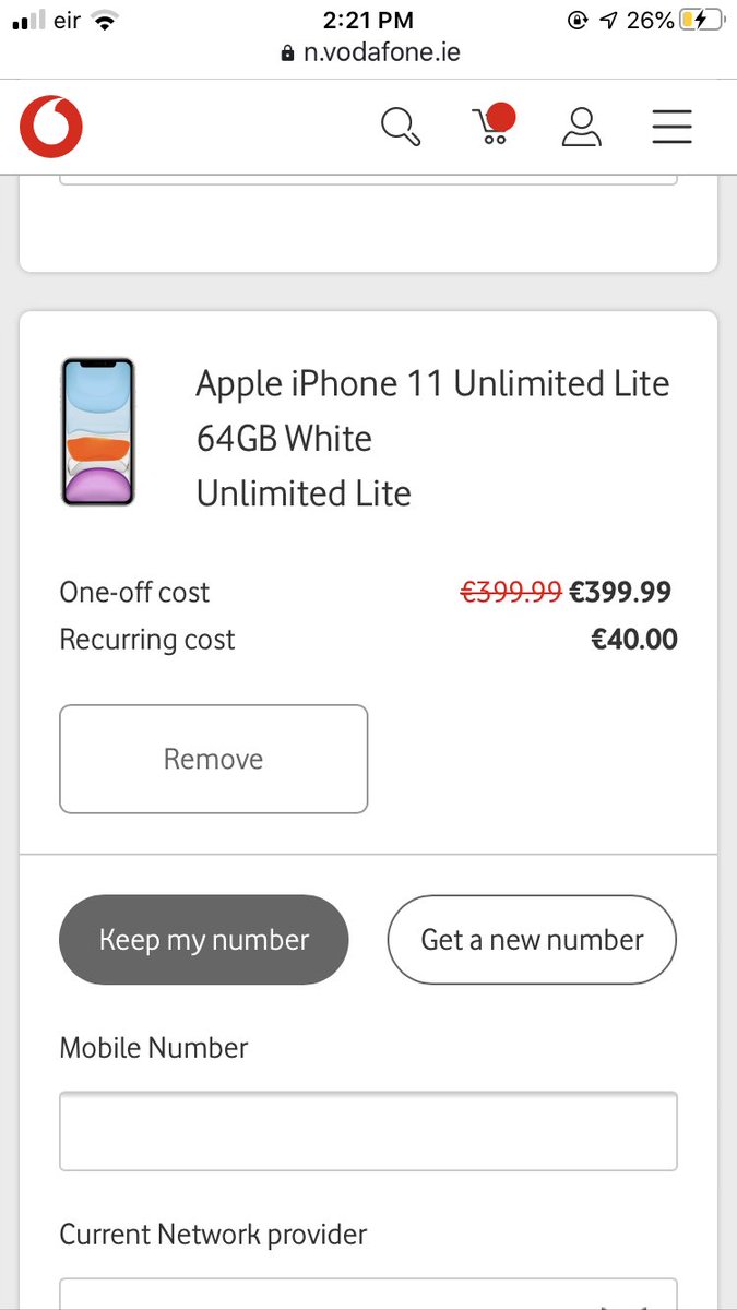 FitznBitz's tweet photo. @VodafoneIreland hi guys. Just want to double check pricing as I’m considering switching. Where is the €149 saving? Prices look marked down to the same price https://t.co/FYzVu8ks59