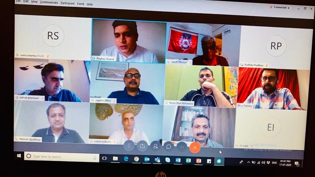 4deepti's tweet photo. What an insightful event,such a diverse set of panelist.Kudos to everyone for sharing the art of possible using tech to bring Fans back to Stadia @C_P_Gurnani @jagdishmitra @manishups08 @Shaji4Football @ArunPandey99 @lionsdenkxip @NileshMKulkarni @karanahluwalia @pheru8b #FanEx https://t.co/fQW1HwmZqv