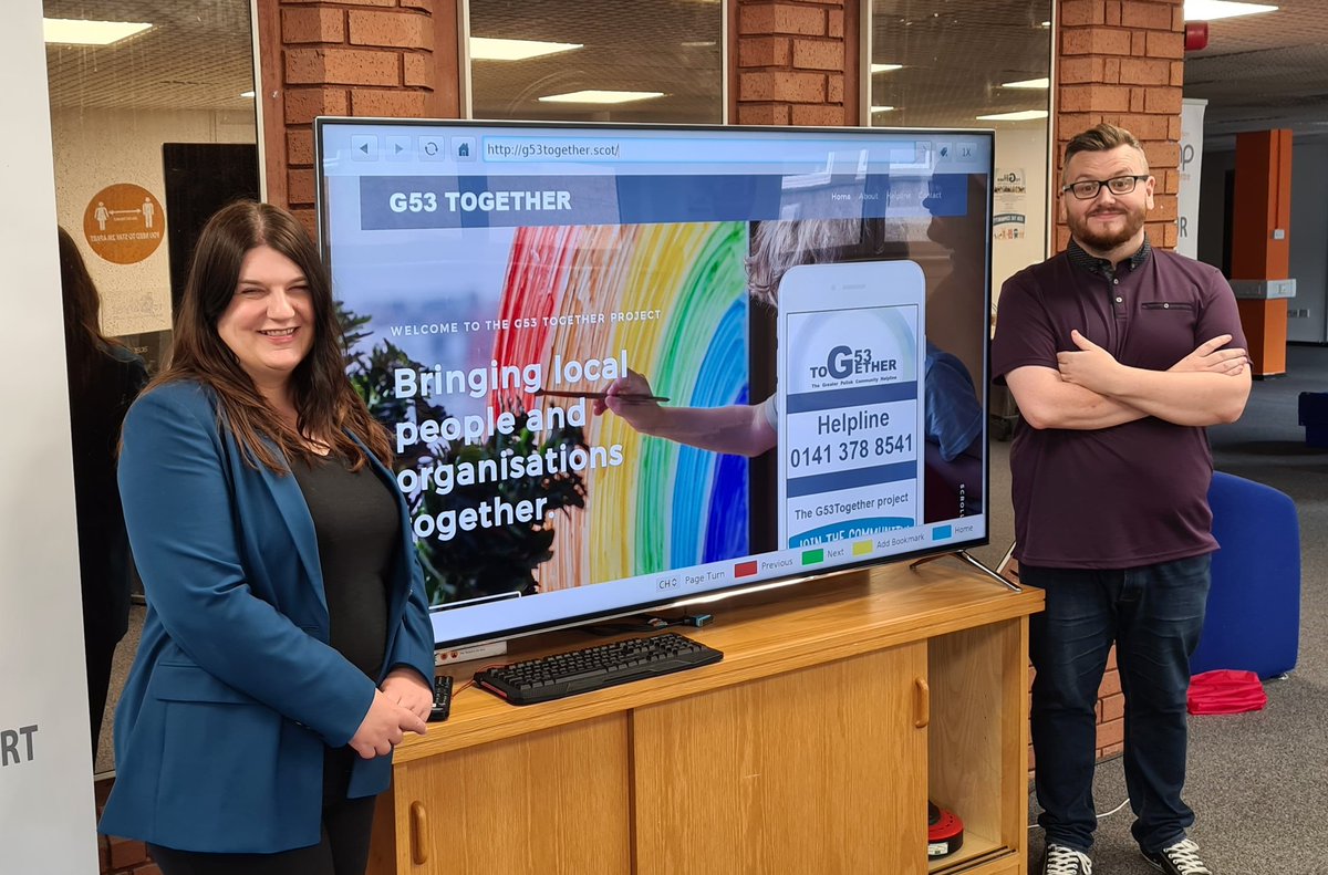 davidmcd0nald's tweet photo. Great to welcome @GlasgowCC Leader @SusaninLangside to @G53together to see how our community has responded to #COVID19.

Community led response and resilience like this is a key part of how Glasgow recovers and rebuilds. #G53together https://t.co/u2tHGTWAWF