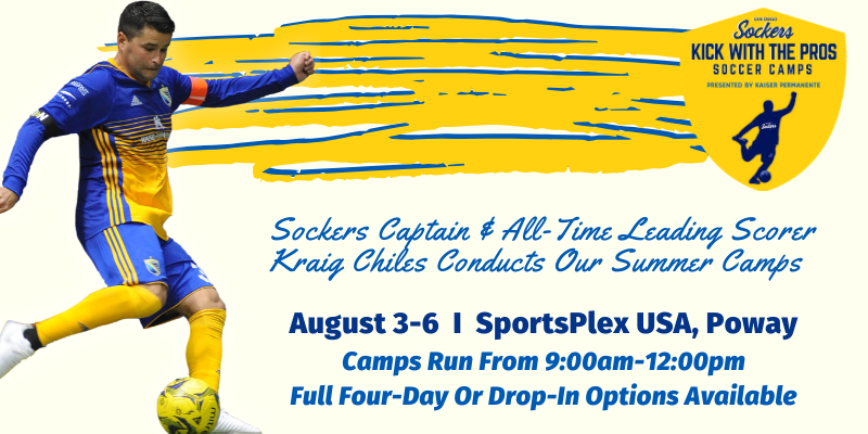 SanDiegoSockers's tweet photo. Time is running out to sign your kids up for a SAFE and socially distanced summer camp with @KraigChiles and @RayReza14! https://t.co/U4wUGtVd6D https://t.co/4DR9yVGM6E