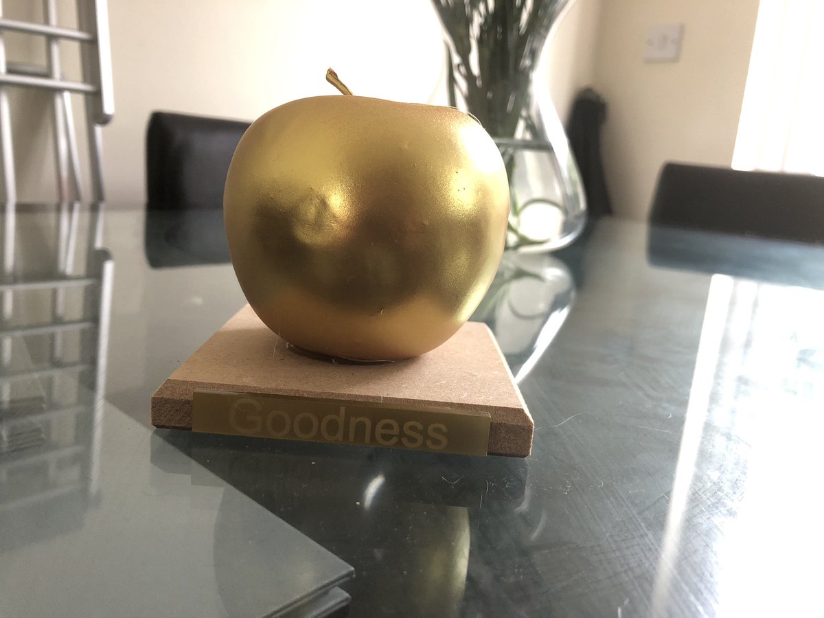 What a great way to end the year, receiving a FOSCA for Goodness, nominated by pupils and colleagues. 🎉