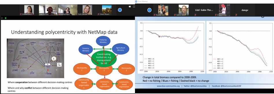 vikki_vikster's tweet photo. #BlueComms2020 day 3 - learnt about #polycentric #governance &amp; its application with #Netmap data AND how the 4 case studies in #SEAsia are looking at how #MaximumSustainableYields might be affected by environmental  variables #CapacityBuilding #EverydayASchoolDay https://t.co/b3PoY58qSX
