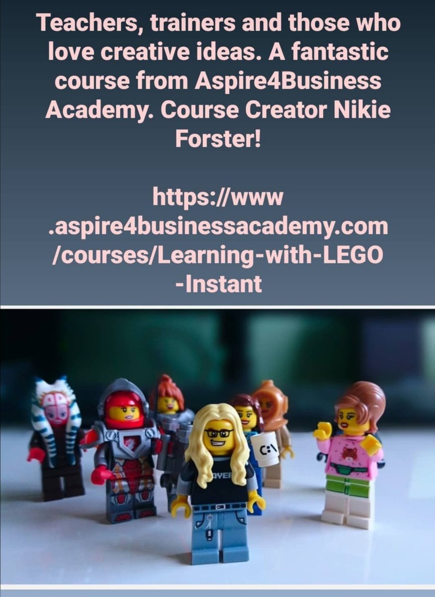 BeverleyPoole's tweet photo. LEGO for learning and development, trainers, teachers and creative course developers!
https://t.co/JjQznCW14v
#bevucation
#edutwitter
#onlinelearning
#elearning #awards2020 https://t.co/e1bTwJfhof