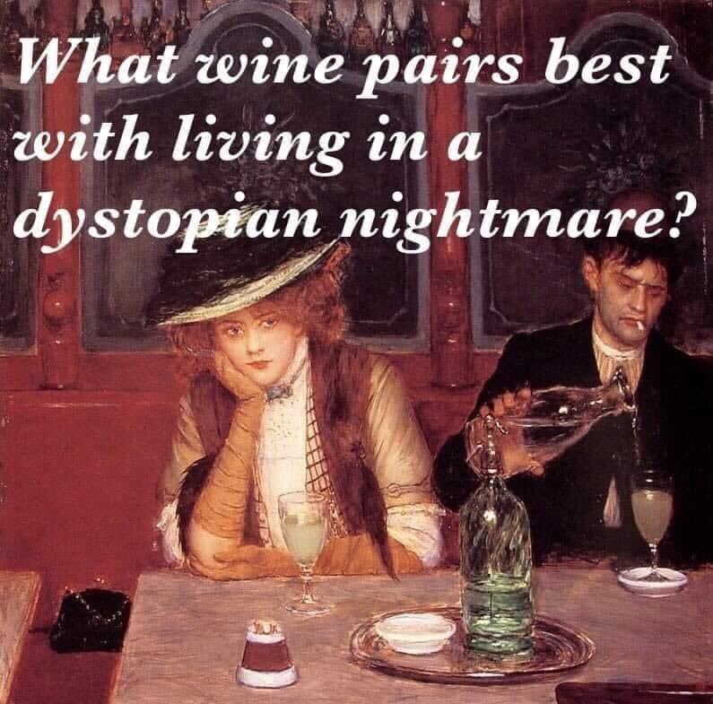 agravewoman's tweet photo. Surprise, it’s whiskey. #dystopiannightmare #MonsterMovieHappyHour #thehardstuff https://t.co/8vQCybIX8O