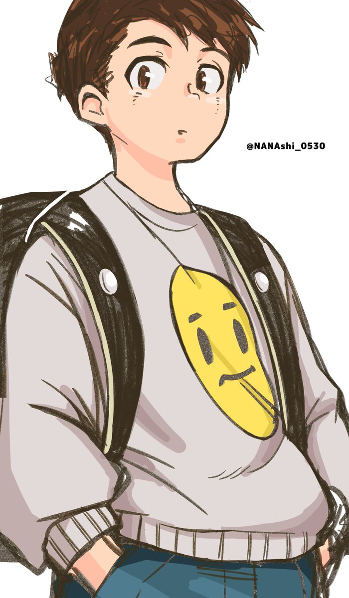 シマ A Twitter 平均的な小学生男子 イラスト Illustration
