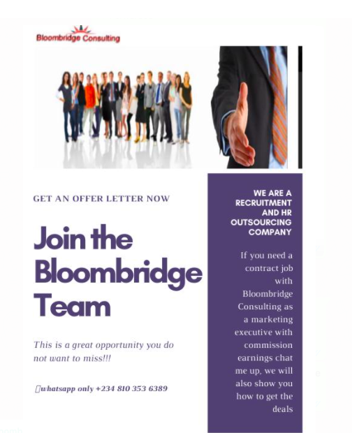 BloombridgeC's tweet photo. We are recruiting full time contract staffs!

#SAVENIGERIANSTUDENTS Liz Benson #Tinubu #AGBaby Jackie Aina #APartOfMe Berger #NDDCProbe #StopKanuriBokoHaram #WKWBTByKingDinero #cuppy #Justice4YemiAjayi How Much Of An Agbero Are You #OwnOrRent #WhichKindWakaBeThis Don Baba #ss1ep https://t.co/HKIkhhWCih