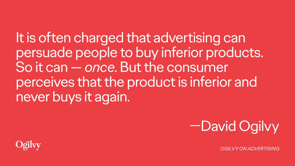 Your Friday #Ogilvyism