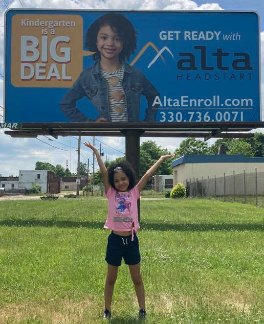 A big perk of this job is watching our actors/models see themselves in our finished work. AyMarie was featured in our summer enrollment campaign for Alta Head Start.

AyMarie, you’re one step closer to becoming famous, and while kindergarten is a big deal, you too are a BIG DEAL!