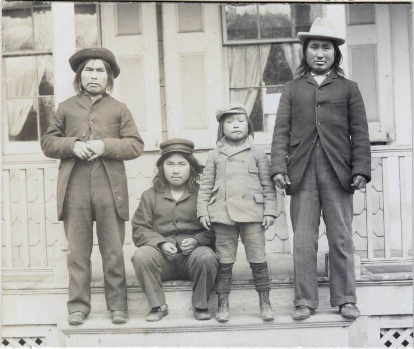 In October 1897, 20,000 New Yorkers paid 25 cents each to come on board Peary's ship in the Brooklyn Naval Yard and see Ahnighito... and the 6 Inughuit Peary brought with it, including a 7 year old named Minik and his widowed father.