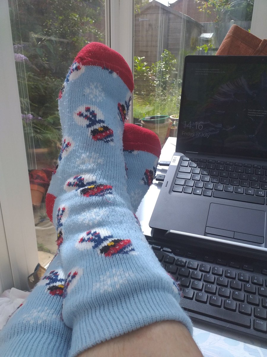 WhiteheadKeithA's tweet photo. Celebrating #FunkySocksFriday at @irwinmitchell #Birmingham to raise money for our charity of the year @MidFreewheelers - showing off snowmen socks in the sunshine. @Community_IM https://t.co/AXT19OLldn
