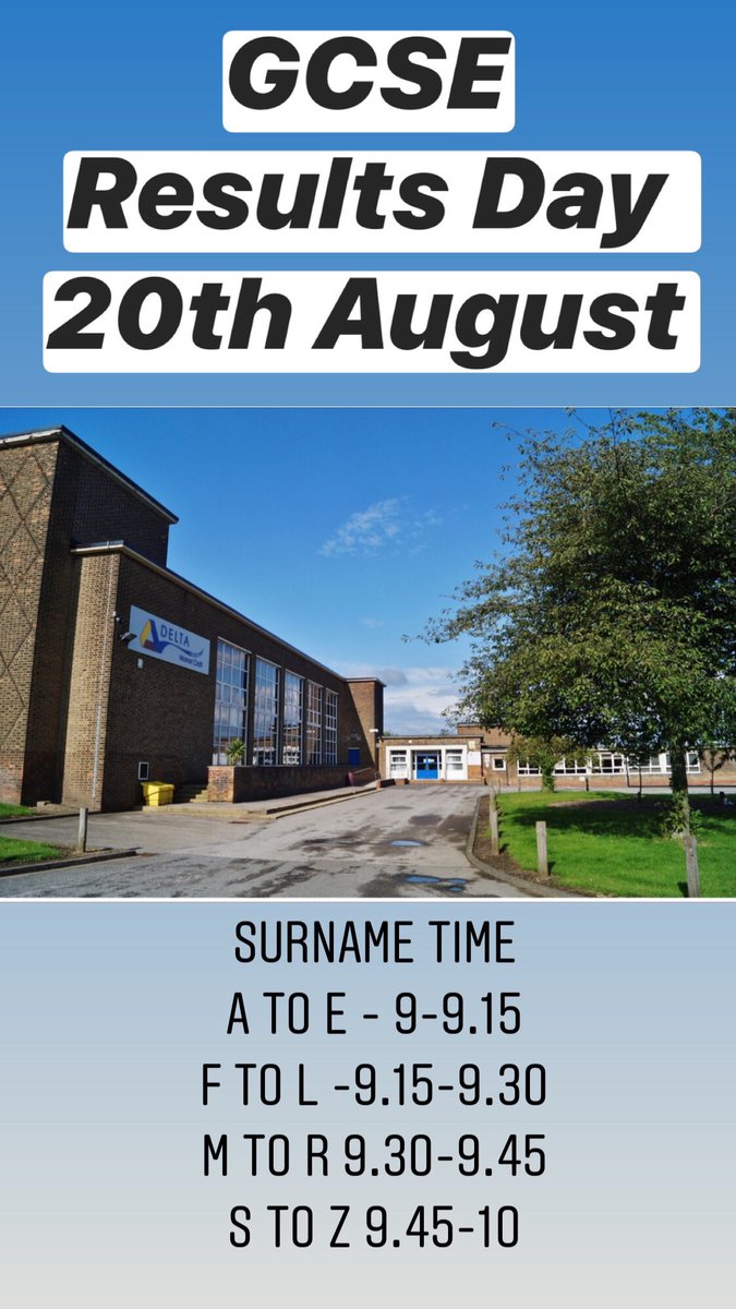 DeltaManorCroft's tweet photo. Just over a month to go ....... please arrive at your allocated time slot. #results #futures #nextsteps #schoolsoutforsummer https://t.co/6E7d30ppNI