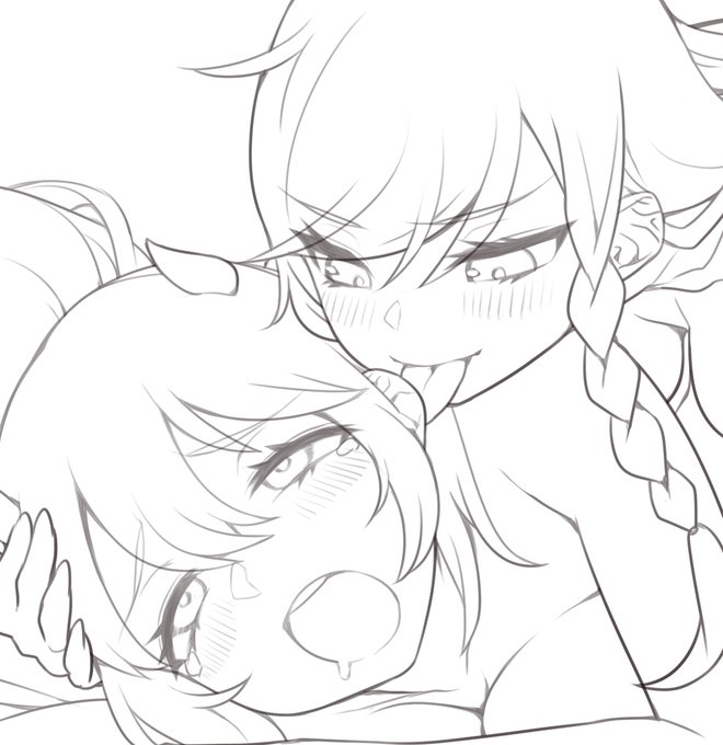 絡み絵全然描かないからむっずかしいわぁ…( ˘ω˘ ) 