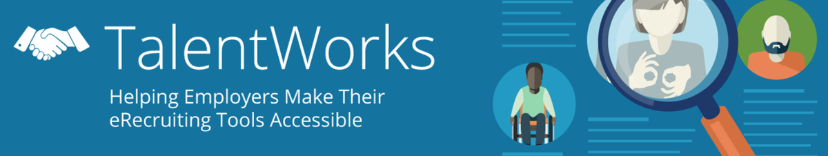PEATWorks's tweet photo. Have you checked out TalentWorks? It's a collection of resources gathered from employers, advocacy organizations, job applicants, and technology providers aimed at helping employers improve the #a11y of the entire employment lifecycle. https://t.co/1NW0fZ7gXY #ADAnext30 #ADA30 https://t.co/CKeg68Xku8