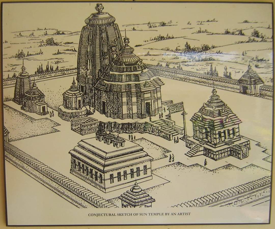 King Purandara Kesari was in dilapidated condition.It was decided to erect a grand Sun temple at Padma Khestra.Among the four holy cente Sankhaksetra (Puri), Chakraskhetra(Bhubaneswar)Gada Kshetra(Jajpur) & Padma Kshetra (Konark ) ,the last one has not any significance temple.