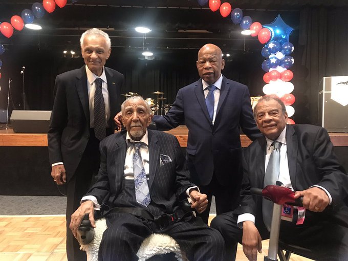 AriBerman's tweet photo. CT Vivian, Joseph Lowery, John Lewis, Andrew Young

4 legends of civil rights movement

RIP Rev Vivian &amp; Rev Lowery https://t.co/65702hxZe3
