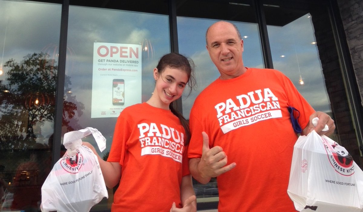 PaduaBruinsGS's tweet photo. New @PaduaBruinsGS Padua Franciscan High School Girls Soccer Head Coach Cal Jefferson and Family joined in the @ClevForceSC Cleveland Force Soccer Club fundraiser at the @OhioParma @PandaExpress last night! #ClevelandForceLovesPandaExpress #PaduaPride #GoBruins https://t.co/2aoOQxFmpG