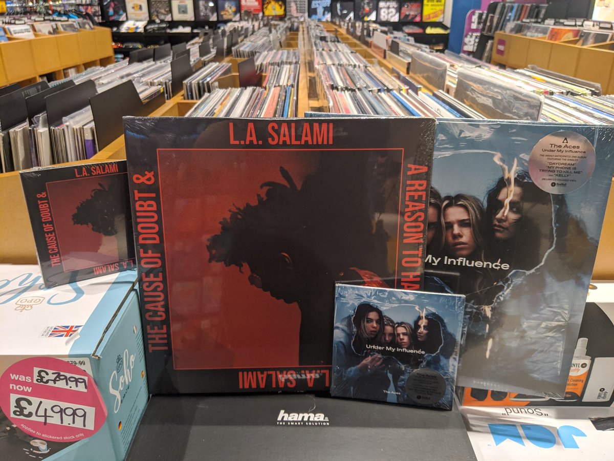 hmvGuildford's tweet photo. #LASalami, The #Aces, #Zombi, #LonelyRobot and The #Blinders are out now on CD and #Vinyl 😁 https://t.co/MwpQhfMdcf