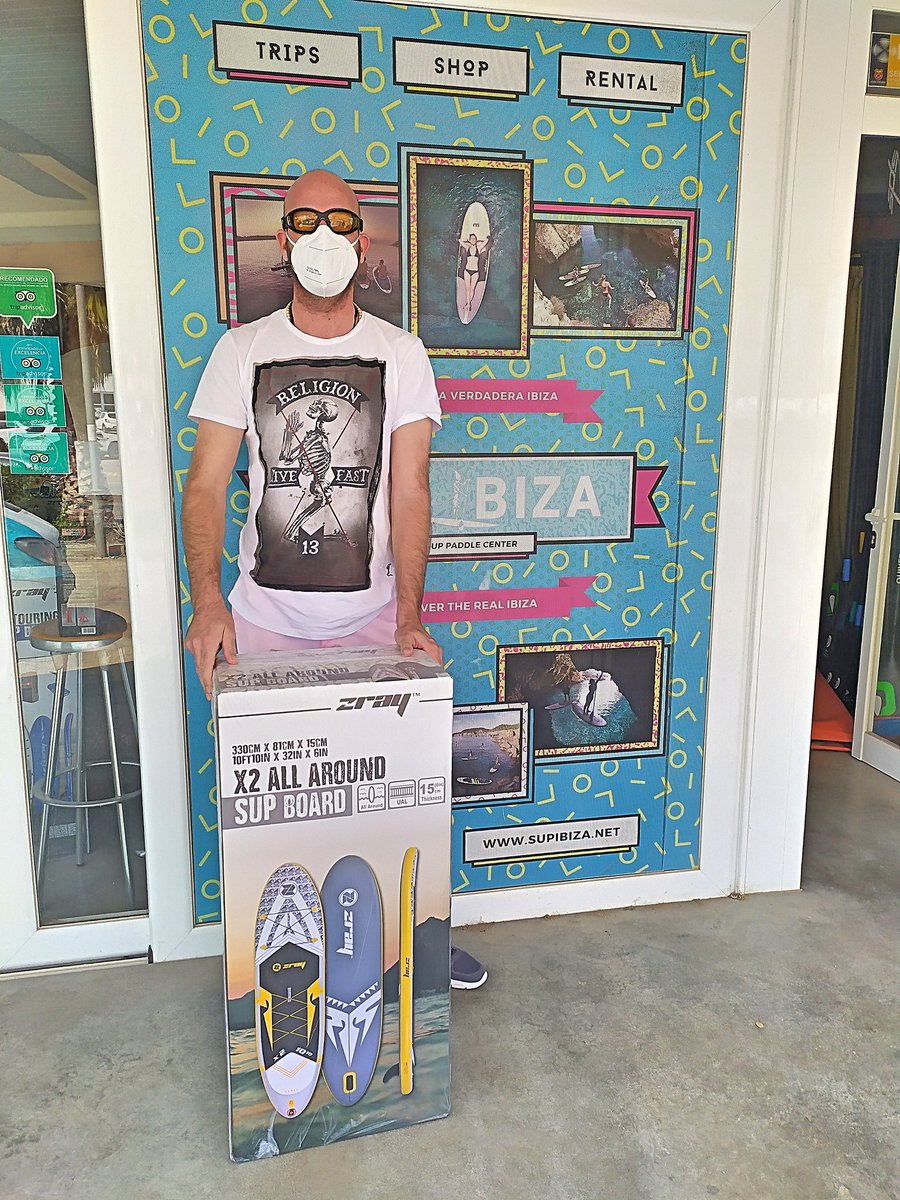 SUPIBIZA's tweet photo. -¡¡¡A remar sin parar!!! Disfruta de nueva tabla 😉🤙

-Paddle non stop!!!! Enjoy your new board 😉🤙 https://t.co/ABoREK7nUA