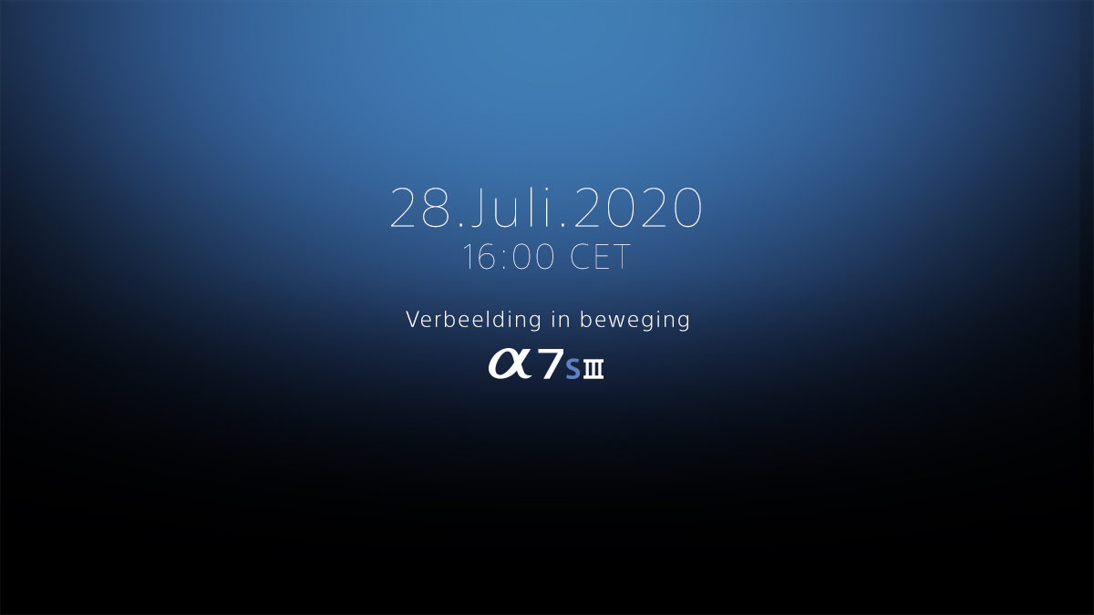 Nieuwsgierig naar de Sony A7S Mark III? Op 28 juli 2020 om 16u gaan we het weten....