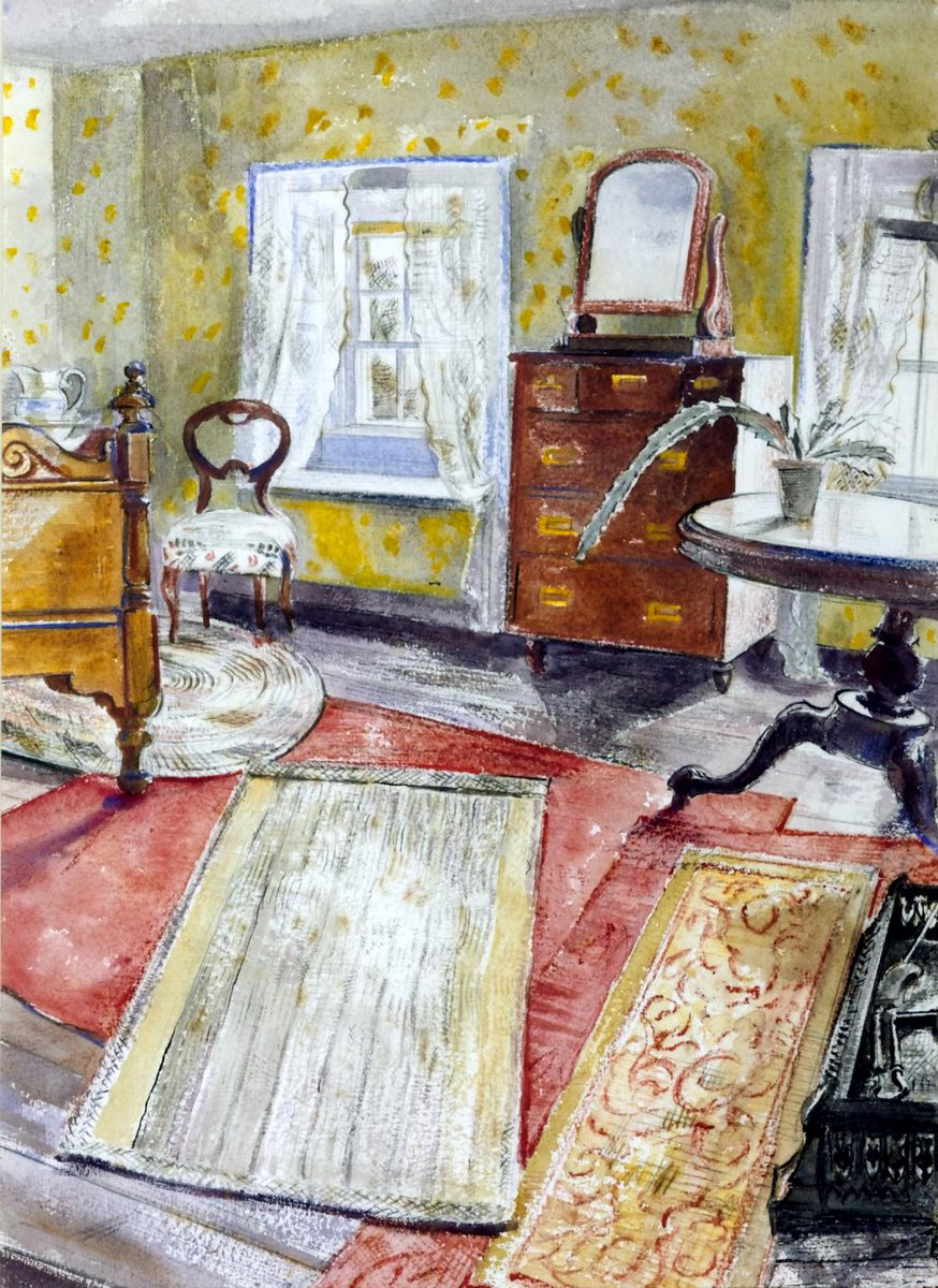 TateArtBot's tweet photo. Interior, Thomas Hennell, 1930 https://t.co/ZIpGHabmU8 #thomashennell #tatemuseum https://t.co/oY1tQwIPwl