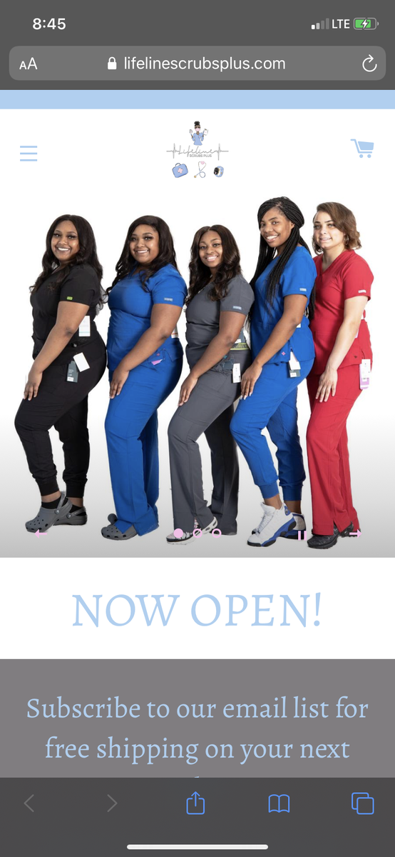Xx_justjass's tweet photo. Black owned scrub store! 

Shop with us now! https://t.co/9Tpm1uGfh1