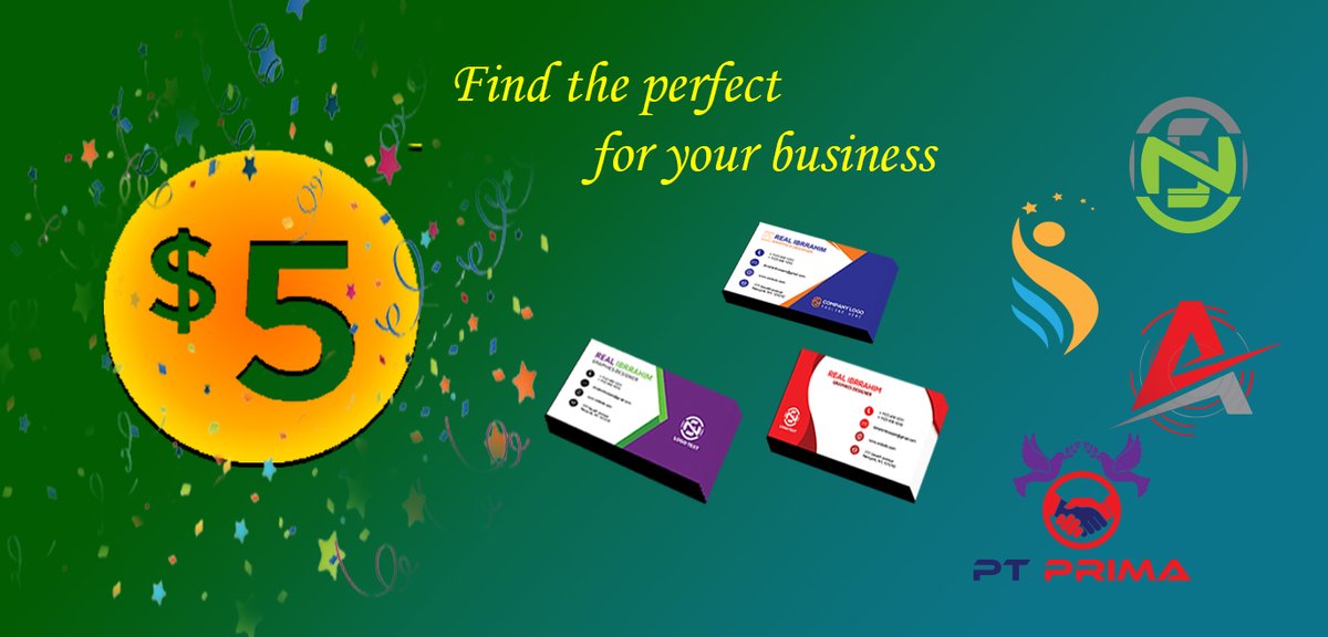 Order your business cards and Logos only at 5$. Are you want to represent your business with some creative features then check my profile and contact with me.
#Fiverr
#DigitalMarketing