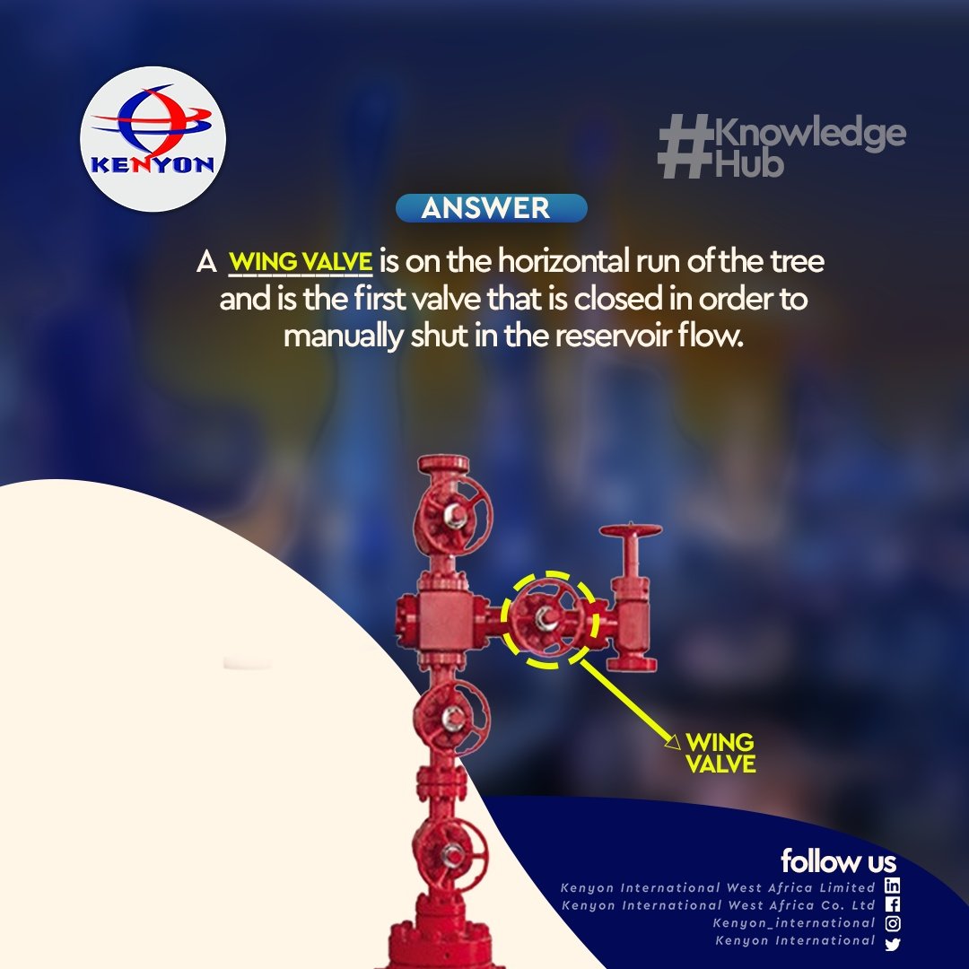 We_are_Kenyon's tweet photo. What else do you know about wing valves?
Please retweet
#answer #correctanswer #offshore #question #reservoir #rig #wellhead #oilrig #company #africa #knowledgeispower #knowledgesharing #knowledge #offshorelife #safetyfirst #generalknowledge
#WeAreKenyon
#WellHeadExperts https://t.co/41K4HN1lJi