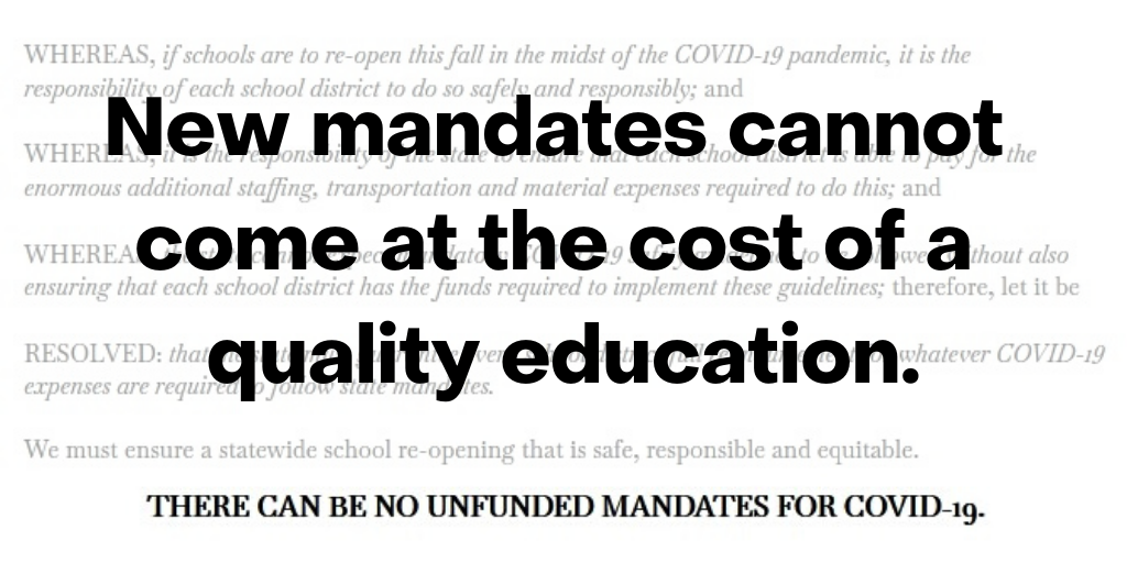 SupportMApublic's tweet photo. @BurgySchools passed a resolution calling for state reimbursement of all COVID costs.  New mandates cannot come at the cost of a quality education. #MACoverK12CovidCosts @adamghinds @BlaisForMA https://t.co/kEJClwZkpV