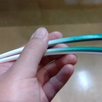 プラスチック箸を熱湯消毒した結果⇒伸びすぎてまるでネギw