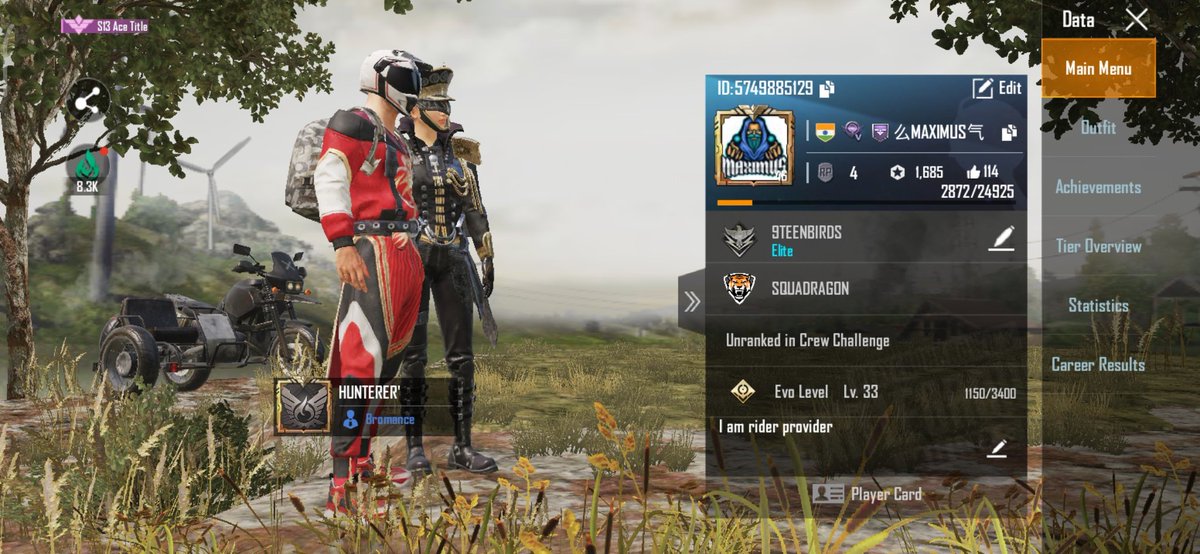 As i was the leader of the Crew 
I am only not able to enter the pmco sponcered matches and my teammates can enter after all the subtitute of tge team also can enter but not me....
How is it possible
My id and name
I am tge leader of squadragon 
And i was not able to enter match