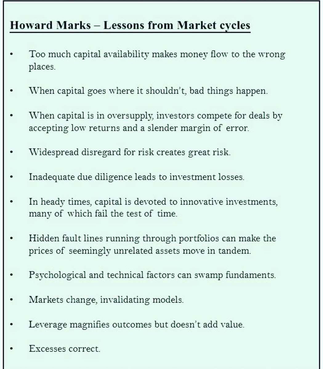 CassyBencomo's tweet photo. #HowardMarks #Lessons #MarketCycles #Capital #Risk #MarginofError #DueDiligence #Investment  #Psychology #Leverage #Knowledge #Power #Money #Influence https://t.co/Wwz0MJJRft