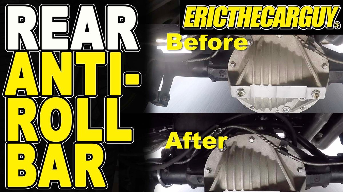 EricTheCarGuy's tweet photo. In today’s #etcgvideo I ‘turn a corner’ with the truck 😉 Seriously though, one of the best upgrades yet. Check it out!#etcgdadstruck #suspension #chevytruck #howtovideo #stabilizerbar https://t.co/9YQoCInePp https://t.co/aUKp083co9