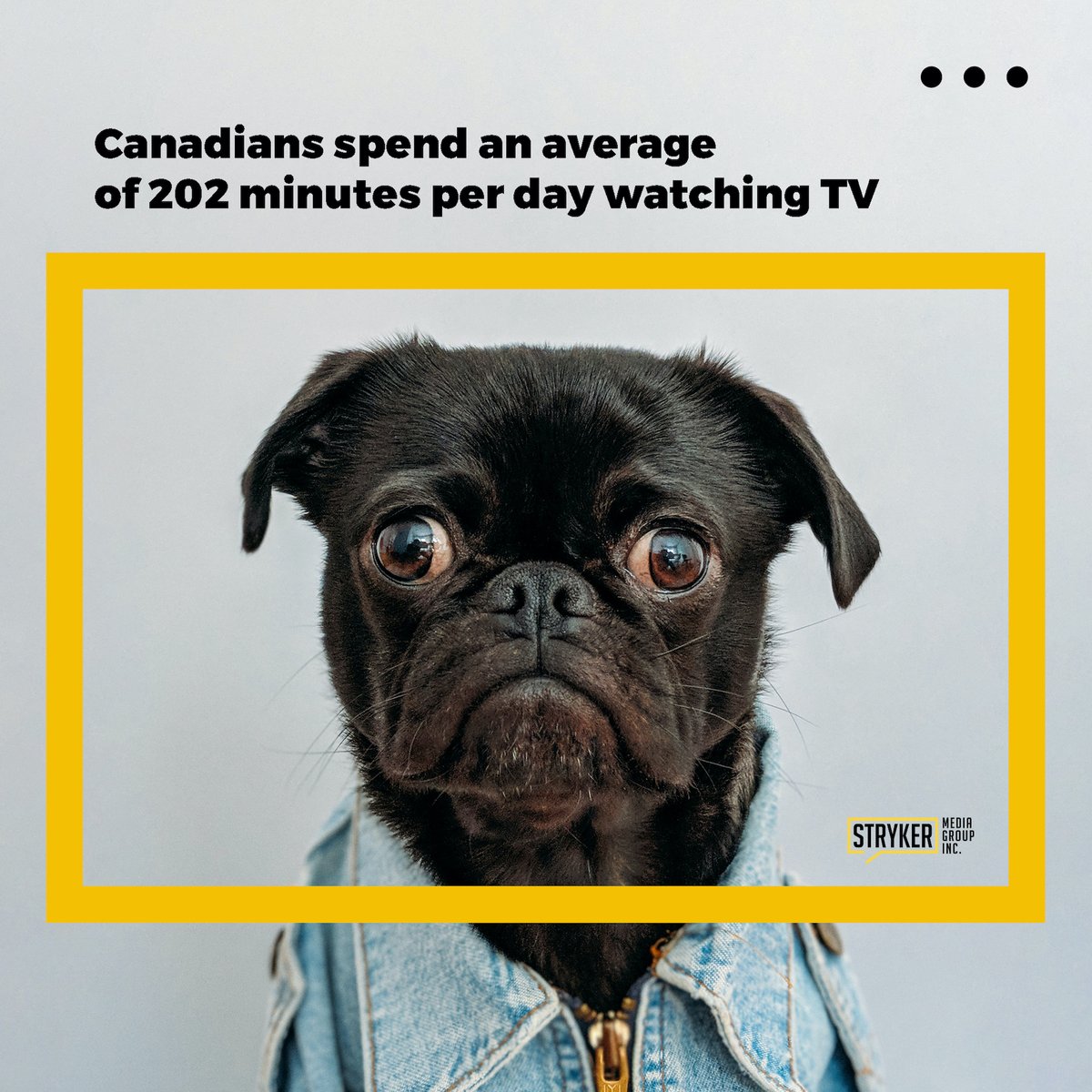 StrykerMediaTO's tweet photo. We’re still watching TV. The big difference is how we’re watching. Do you want to learn how your business can stay current on how to reach your audience through these new advertising streams? We'd love to answer your questions and share our knowledge! 

#AdvertisingAgency #TVAds https://t.co/hrxnyUiZ5v