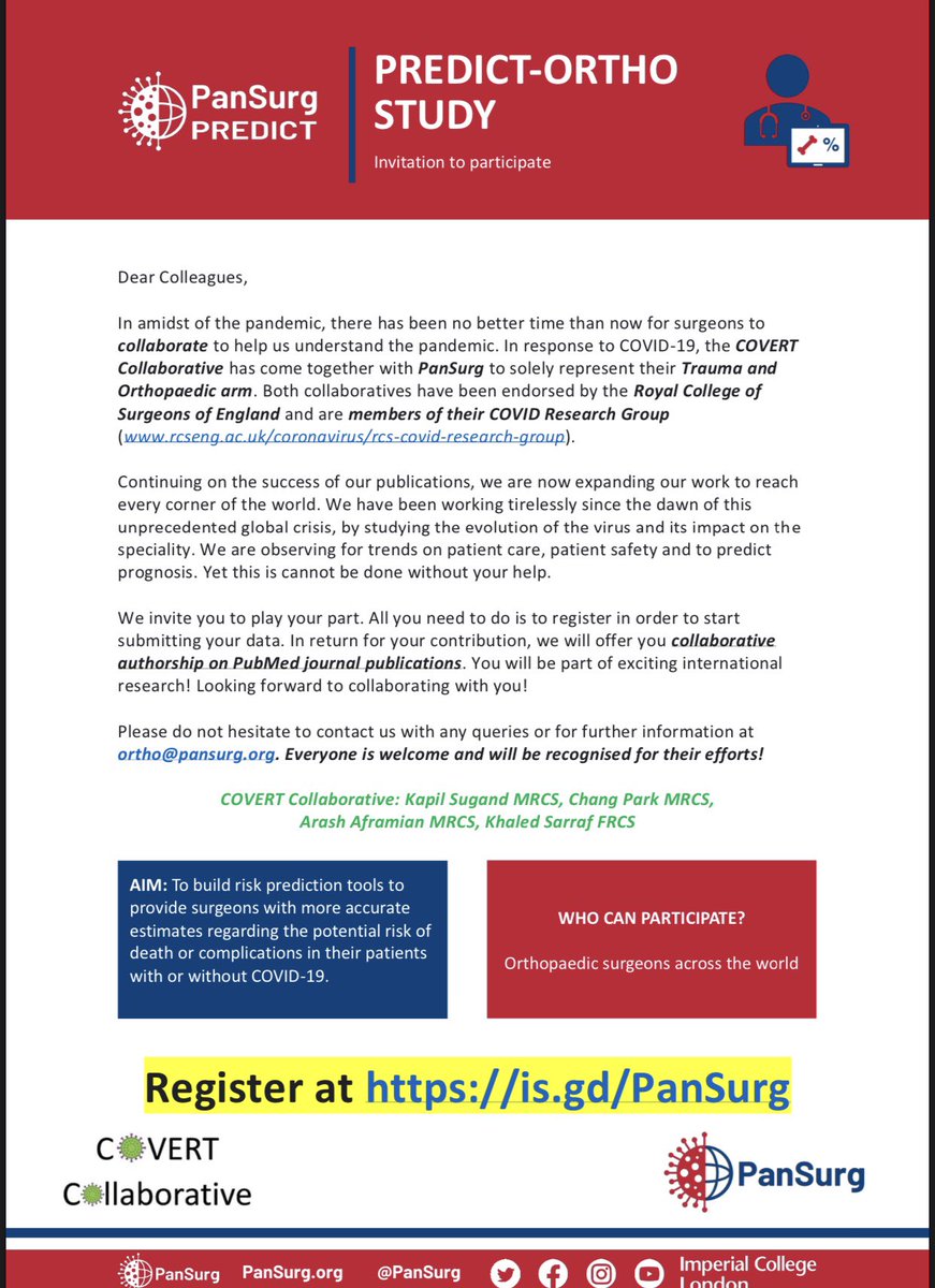 RSMOrtho's tweet photo. Have you registered yet for the PREDICT-ORTHO study? https://t.co/PLP444FGOC
