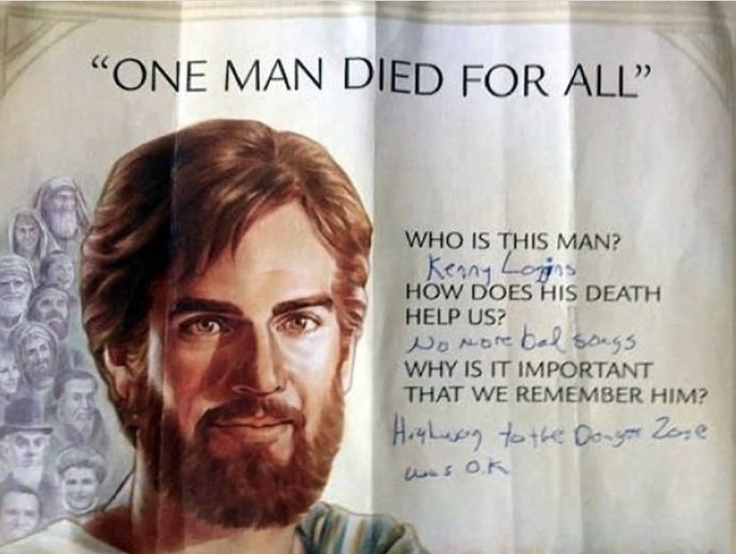 MattBallance's tweet image. This is gold! Stolen from @mockingbirdmin, with no meant offense to @kennyloggins.