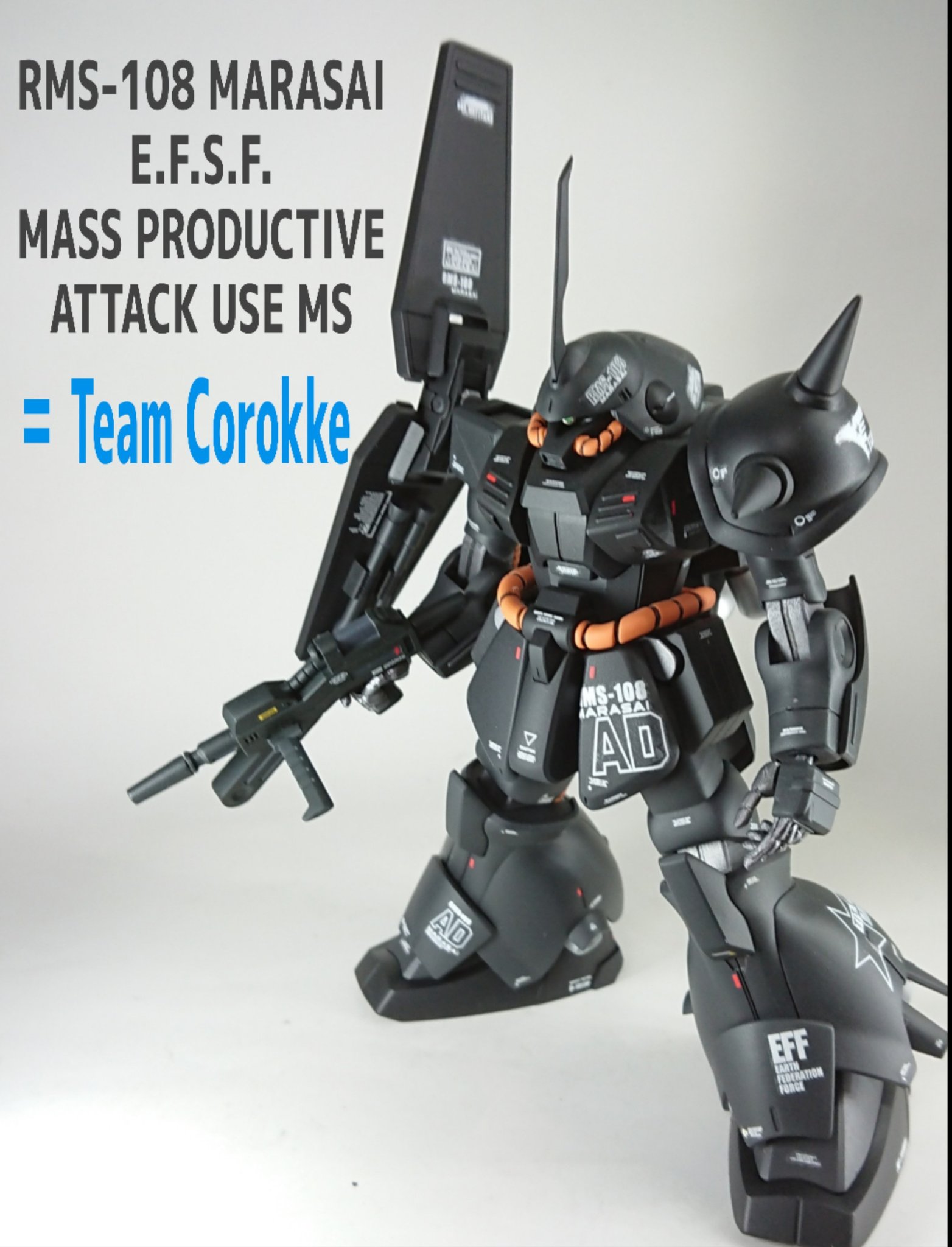 K1 けーわん Hgucマラサイ完成です ティターンズ仕様 グレー基調の カラーリングで仕上げました バックパックのバーニア大型化と モノアイの変更のみで よろしくお願いします ガンプラ ガンプラ好きと繋がりたい ガンプラの画像貼るとrtされると