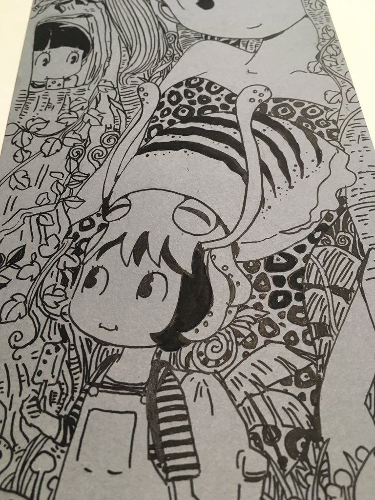 もう一点描いてる描いてる
#幻獣神話展 