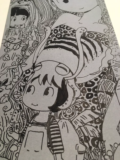 もう一点描いてる描いてる
#幻獣神話展 