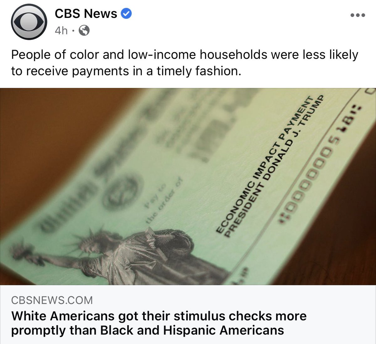 typertist's tweet photo. @CBSNews 🛑Stop!✋Stop spewing racism and hate.😠😔 
You know delay was most likely bc of not having Direct-Deposit. 
I 🙏and Hope I ‘Don’t see This’ from my fave Ch. @PIX11News @TamsenFadal @KoriOnAir @PIX11Narmeen 👌❤️ @JayDowTV @gregmocker https://t.co/EsUwAKQ6fd